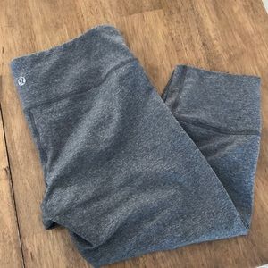 Grey Lululemon crops